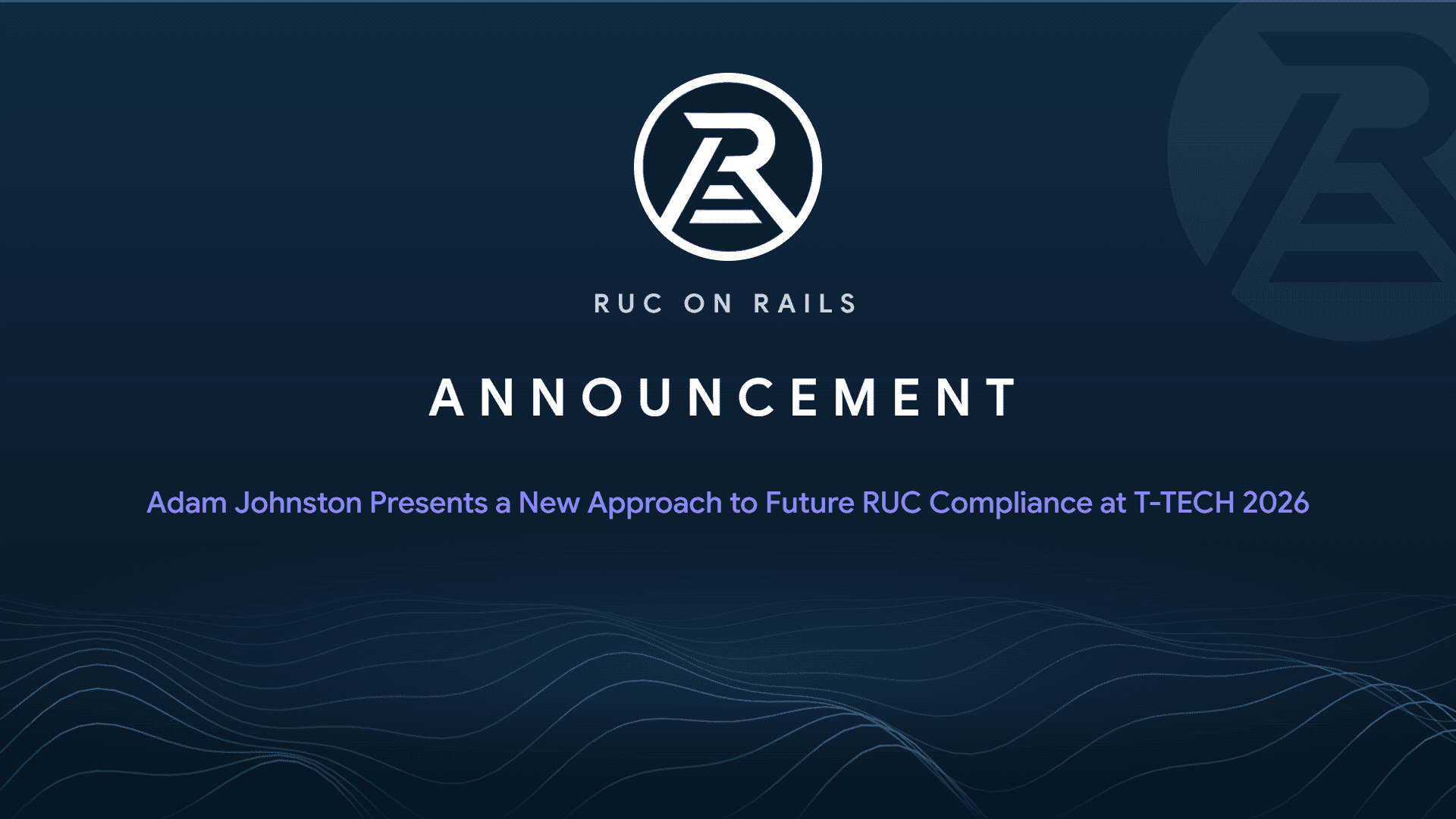 Adam Johnston Presents a New Approach to Future RUC Compliance at T-TECH 2026
