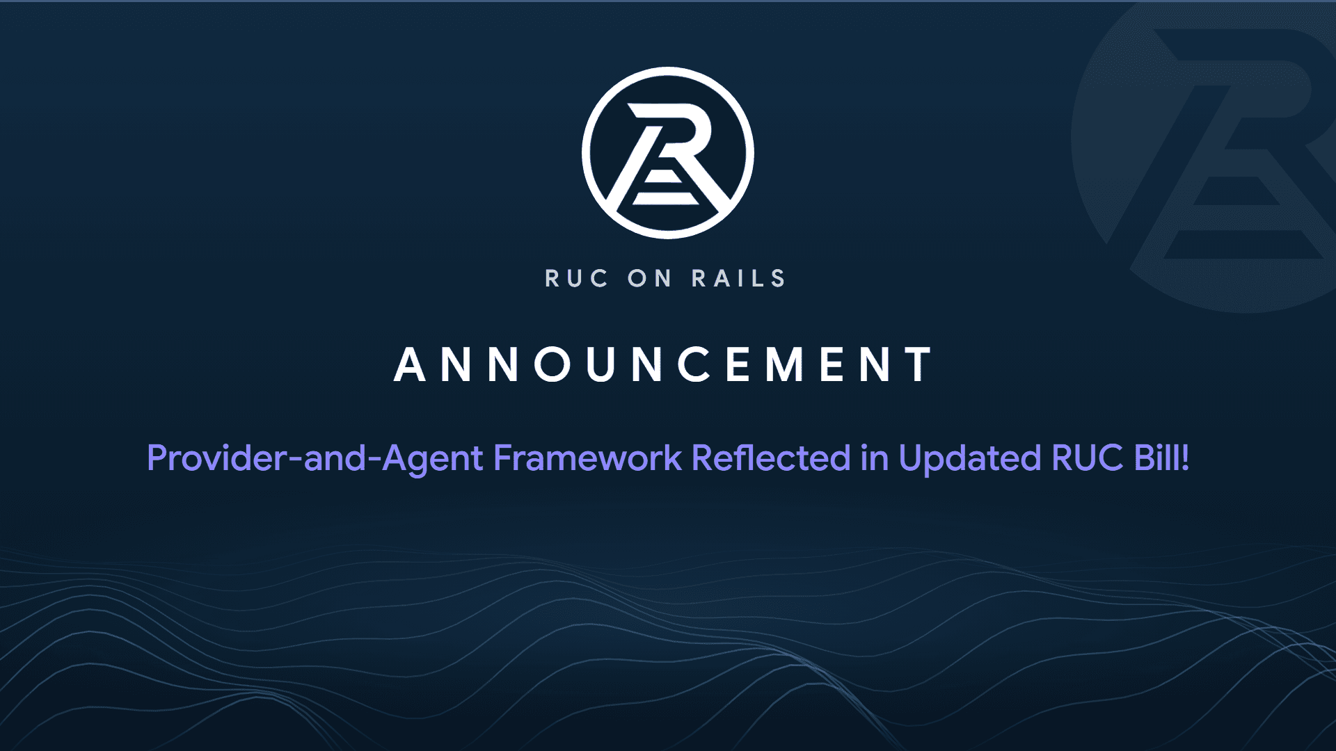 Provider-and-Agent Framework Reflected in Updated RUC Bill !