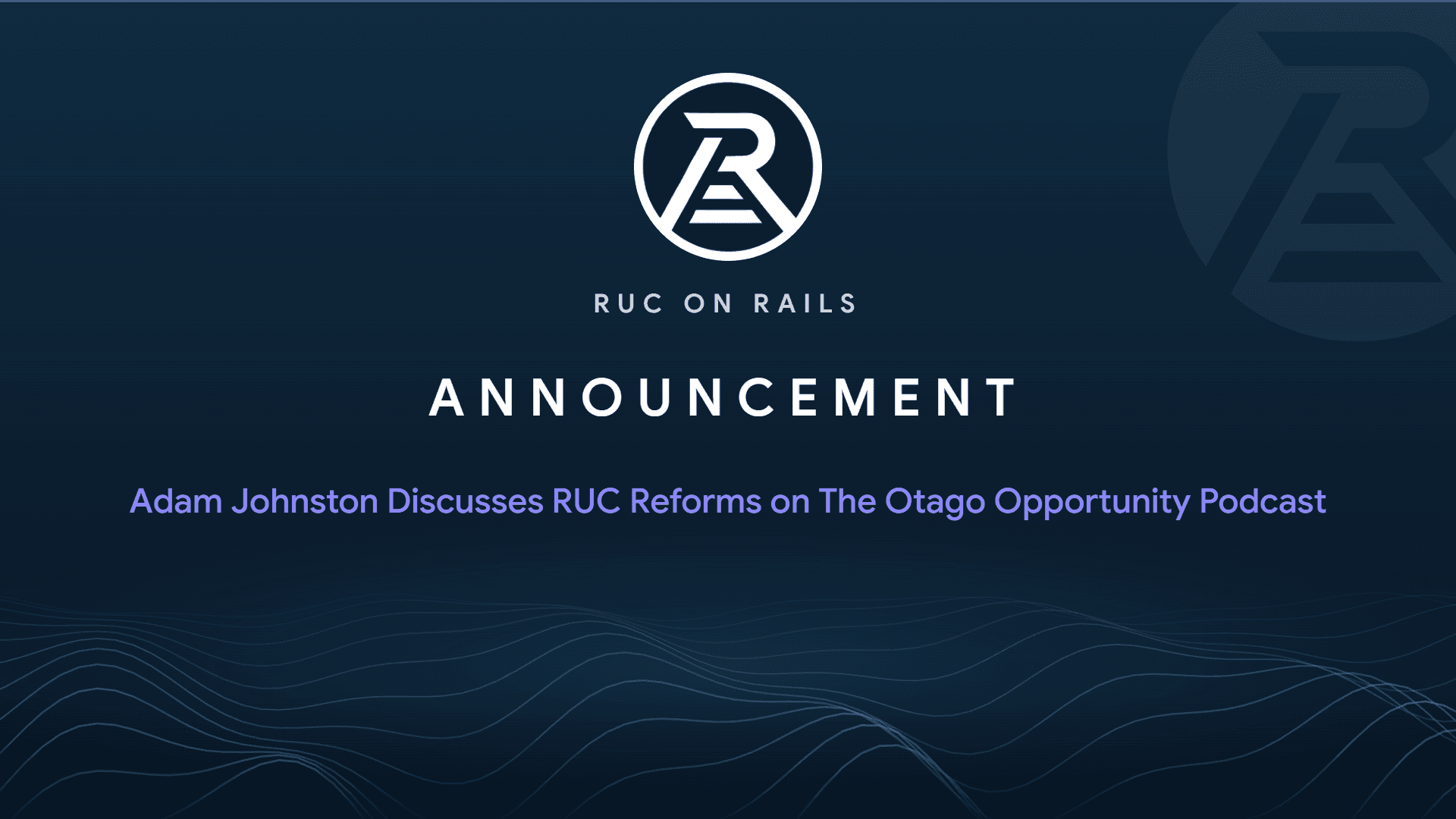 Adam Johnston Discusses RUC Reforms on The Otago Opportunity Podcast